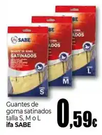 Unide Market Ifa sabe - guantes de goma satinados talla s, m o l oferta