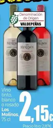 Unide Market Los molinos - vino tinto, blanco o rosado oferta