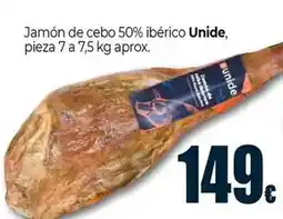 Unide Market Unide - jamón de cebo 50% ibérico oferta