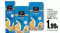 Unide Market Gallo - fideos, macarrones o spaghetti sin gluten oferta