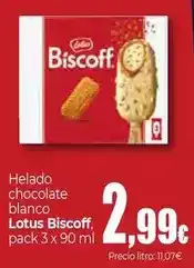 Unide Market Lotus - helado chocolate blanco biscoff oferta