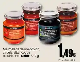Unide Market Unide - mermelada de melocoton, ciruela, albaricoque o arandanos oferta