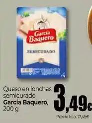 Unide Market García baquero - queso en lonchas semicurado oferta