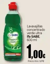 Unide Market Ifa sabe - lavavajillas concentrado verde ultra oferta