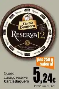 Unide Market García baquero - queso curado reserva oferta