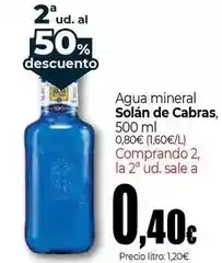Unide Market Solán de cabras - agua mineral oferta