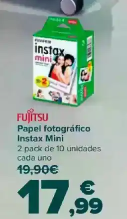 Carrefour FUJITSU Papel fotográfico Instax Mini oferta