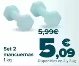 Carrefour Set 2 mancuernas oferta