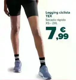 Carrefour TEX Legging ciclista oferta