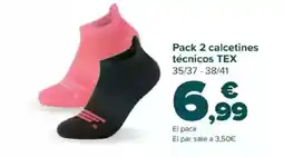 Carrefour TEX Pack 2 calcetines técnicos oferta
