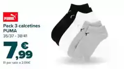 Carrefour PUMA Pack 3 calcetines oferta