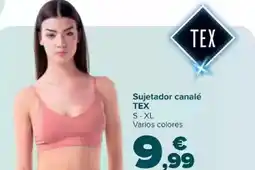 Carrefour TEX Sujetador canalé oferta