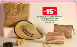 Carrefour TEX En todos los complementos de mujer marca oferta