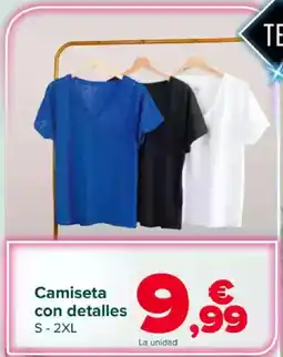 Carrefour Camiseta con detalles oferta