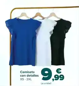 Carrefour Camiseta con detalles oferta