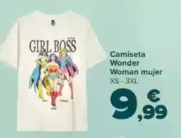 Carrefour Camiseta Wonder Woman mujer oferta