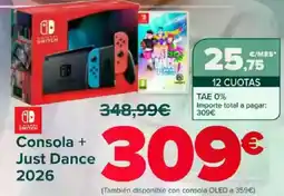 Carrefour Consola + Just Dance 2026 oferta