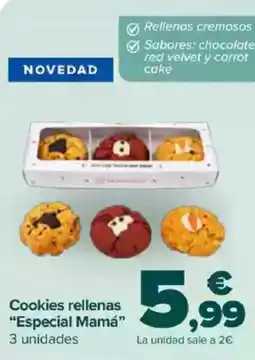 Carrefour Cookies rellenas "Especial Mamá" oferta