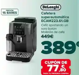 Carrefour DELONGHI Cafetera superautomática ECAM223.61.GB oferta