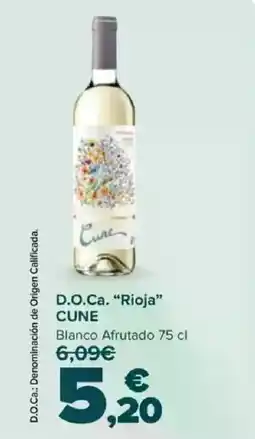 Carrefour CUNE D.O.Ca. "Rioja" oferta