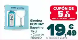 Carrefour BOMBAY Ginebra Sapphire oferta