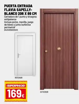 Brico Depôt Puerta entrada flavia sapelly- blanco oferta