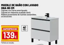 Brico Depôt Mueble de baño con lavabo ona oferta