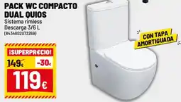 Brico Depôt Pack wc compacto dual quios oferta