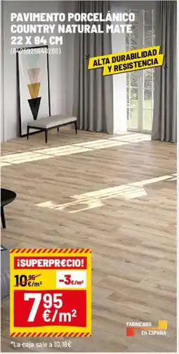 Brico Depôt Pavimento porcelánico country natural mate oferta