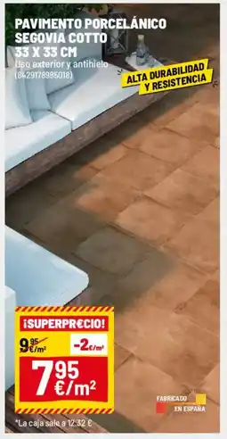 Brico Depôt Pavimento porcelánico segovia cotto oferta