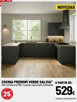 Brico Depôt Cocina premium verde salvia oferta
