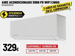 Brico Depôt Aire acondicionado 3096 fr wifi chigo oferta