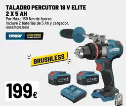 Brico Depôt Taladro percutor 18 v elite 2 x 5 ah oferta