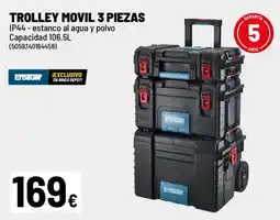Brico Depôt Trolley movil 3 piezas oferta