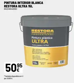 Brico Depôt RESTORA Pintura interior blanca restora ultra oferta