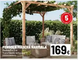 Brico Depôt Pergola madera harmala oferta