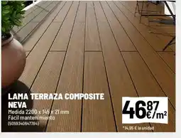 Brico Depôt Lama terraza composite neva oferta