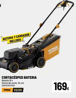 Brico Depôt TITAN Cortacésped bateria oferta