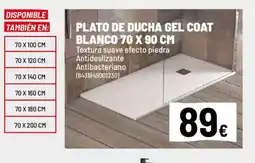 Brico Depôt Plato de ducha gel coat blanco oferta