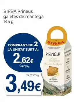 Keisy BIRBA Prineus galetes de mantega 145 g oferta