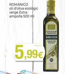 Keisy ROMÁNICO oli d'oliva ecologic verge Extra ampolla 500 ml oferta