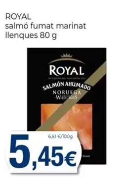 Keisy ROYAL salmó fumat marinat llenques 80 g oferta