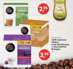Suma Supermercados Dolce Gusto Cafè espresso Milano, amb llet Génova o descafeinat Bologna oferta
