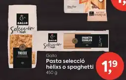 Suma Supermercados Gallo Pasta selecció helixs o spaghetti oferta