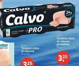 Suma Supermercados Calvo Tonyina clara al natural proteïnes oferta