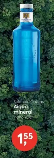 Suma Supermercados Solan de Cabras Aigua mineral vidrio oferta
