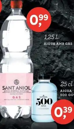 Suma Supermercados Aigua amb gas oferta
