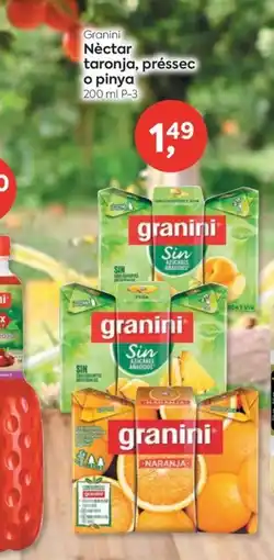 Suma Supermercados Granini Nèctar taronja, préssec o pinya oferta