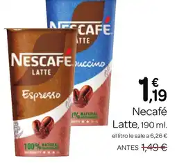 Supermercados El Jamón NESCAFÉ Latte oferta