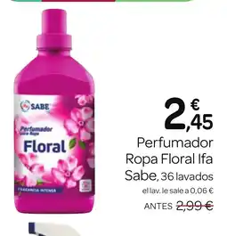 Supermercados El Jamón IFA SABE Perfumador Ropa Floral oferta